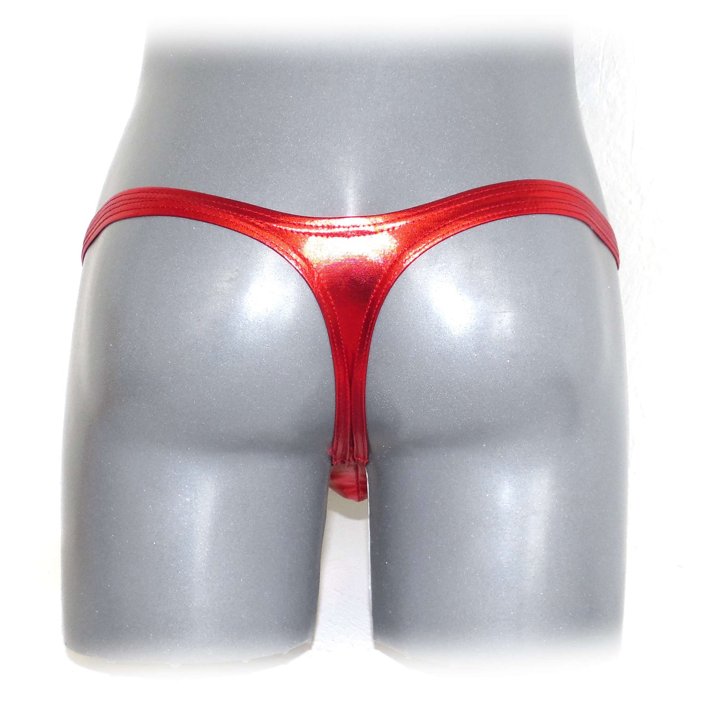 Metallic Bulge Pouch String Men