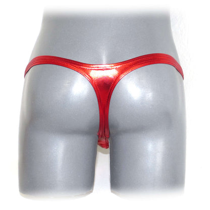 Metallic Bulge Pouch String Men