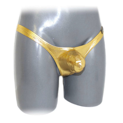 Metallic Bulge Pouch String Men