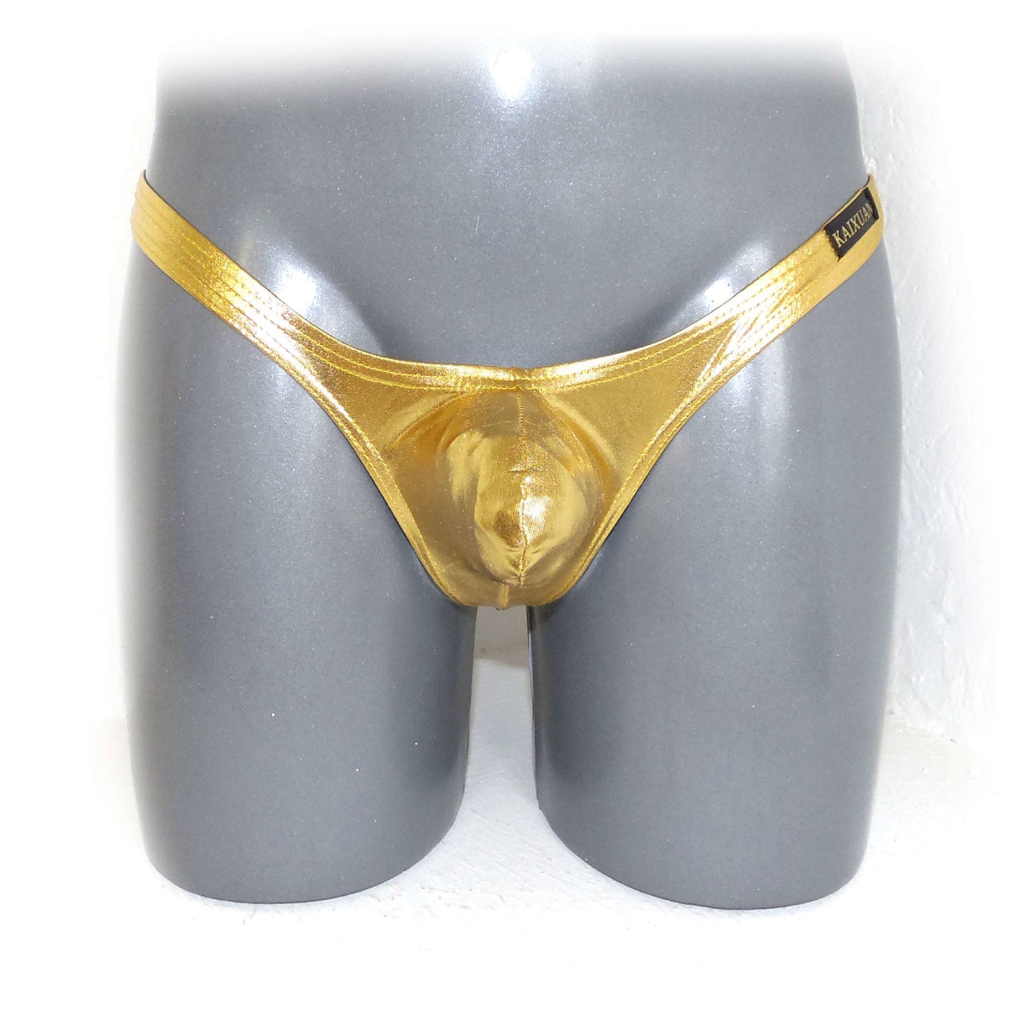 Metallic Bulge Pouch String Men