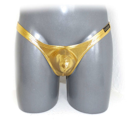 Metallic Bulge Pouch String Men