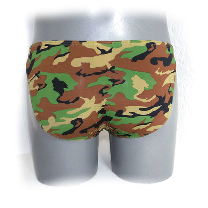 Fashion Mens Briefs Underwear Bulge Youthful Camouflage