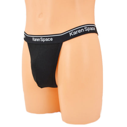Men's thong waistband is pressed