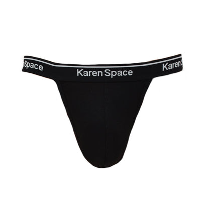 Men's thong waistband is pressed