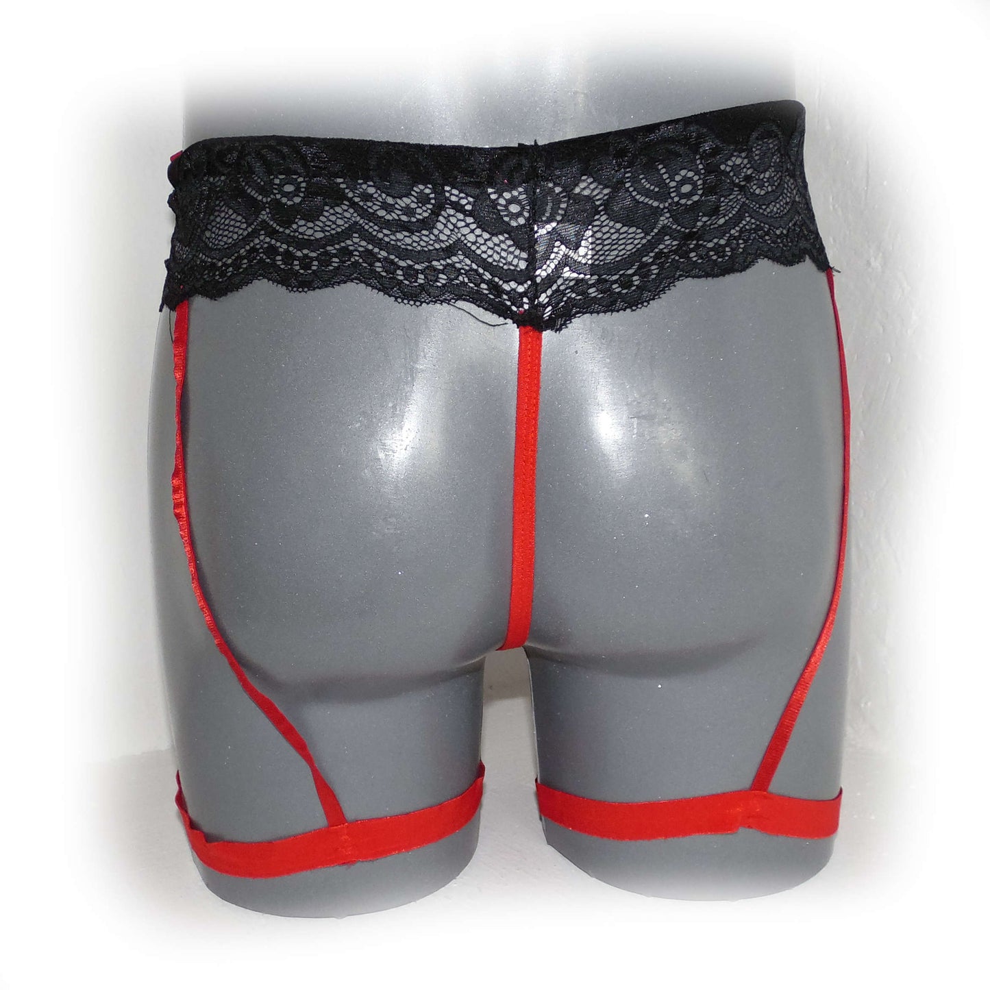 Men's Underwear String Thong with Straps and Garter Belt for Him