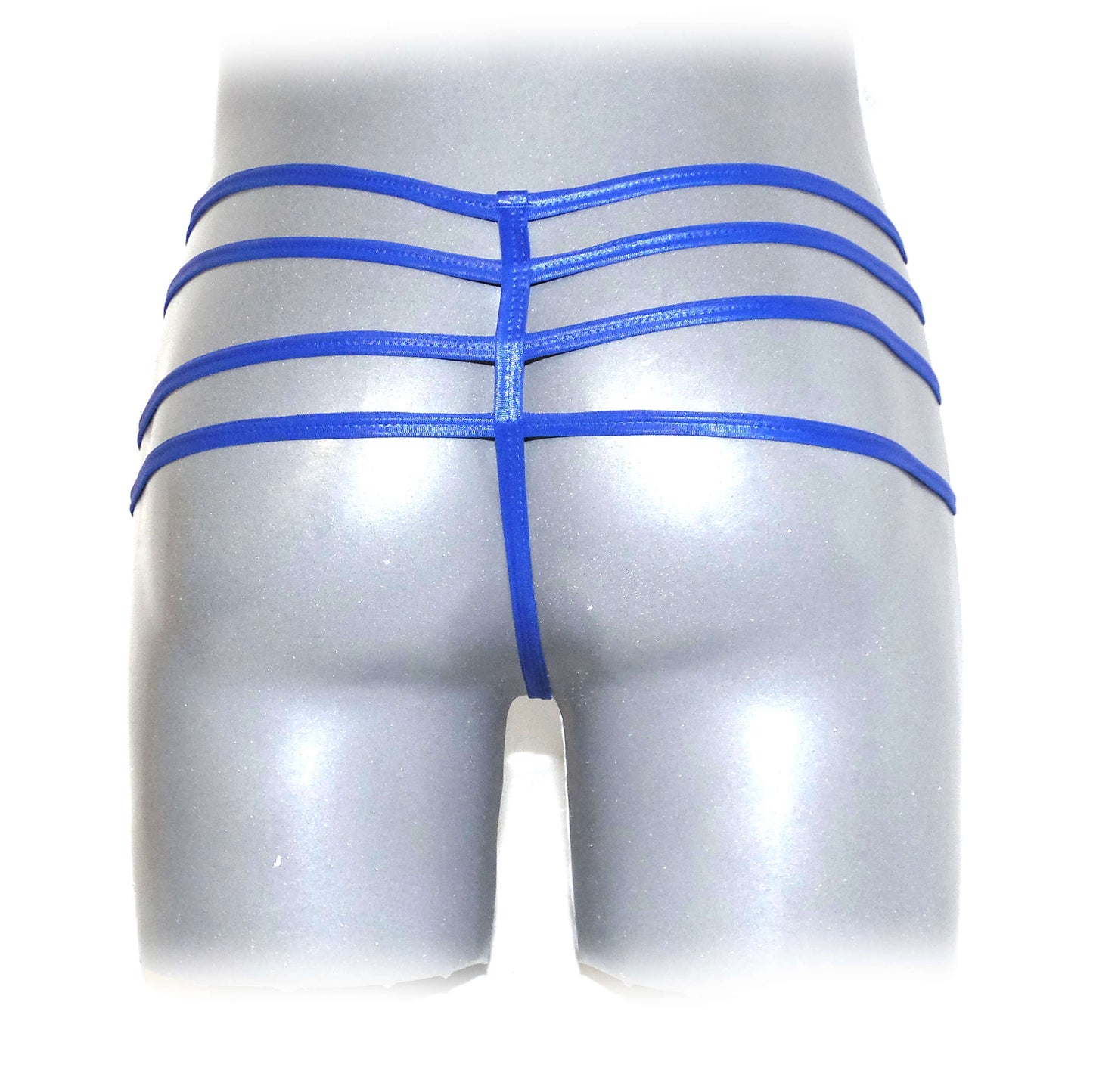 Mens Synthetic Leather Sexy Zipper Panties