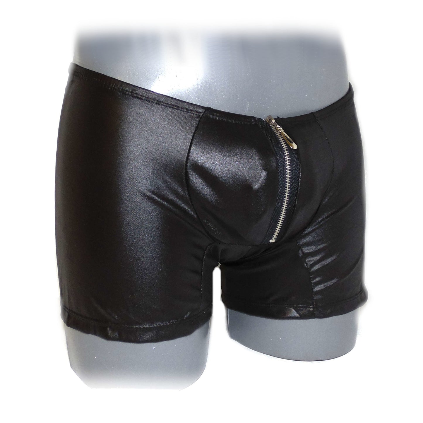 Men Leather look Pants With Exposed Hips