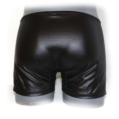 Men Leather look Pants With Exposed Hips