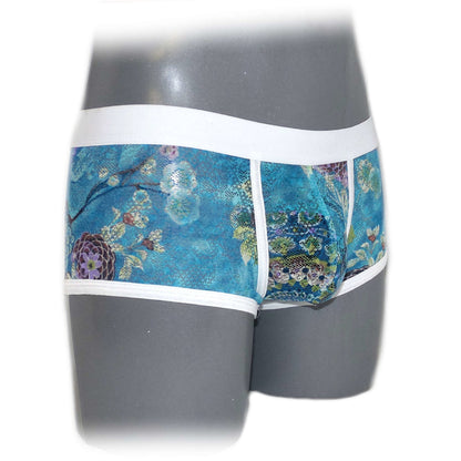 Comfortable fancy lace men boxer shorts