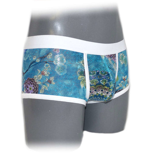 Comfortable fancy lace men boxer shorts