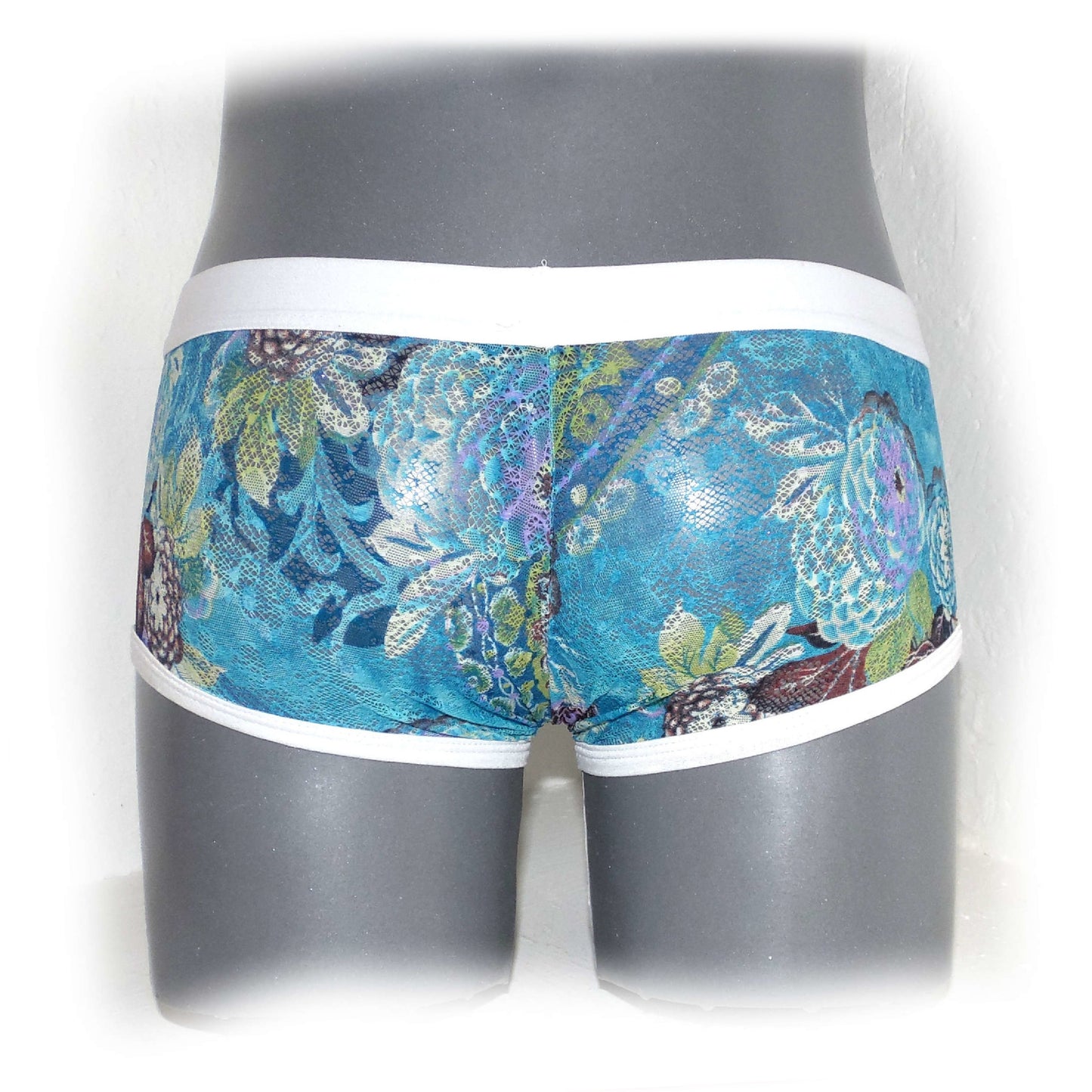 Comfortable fancy lace men boxer shorts