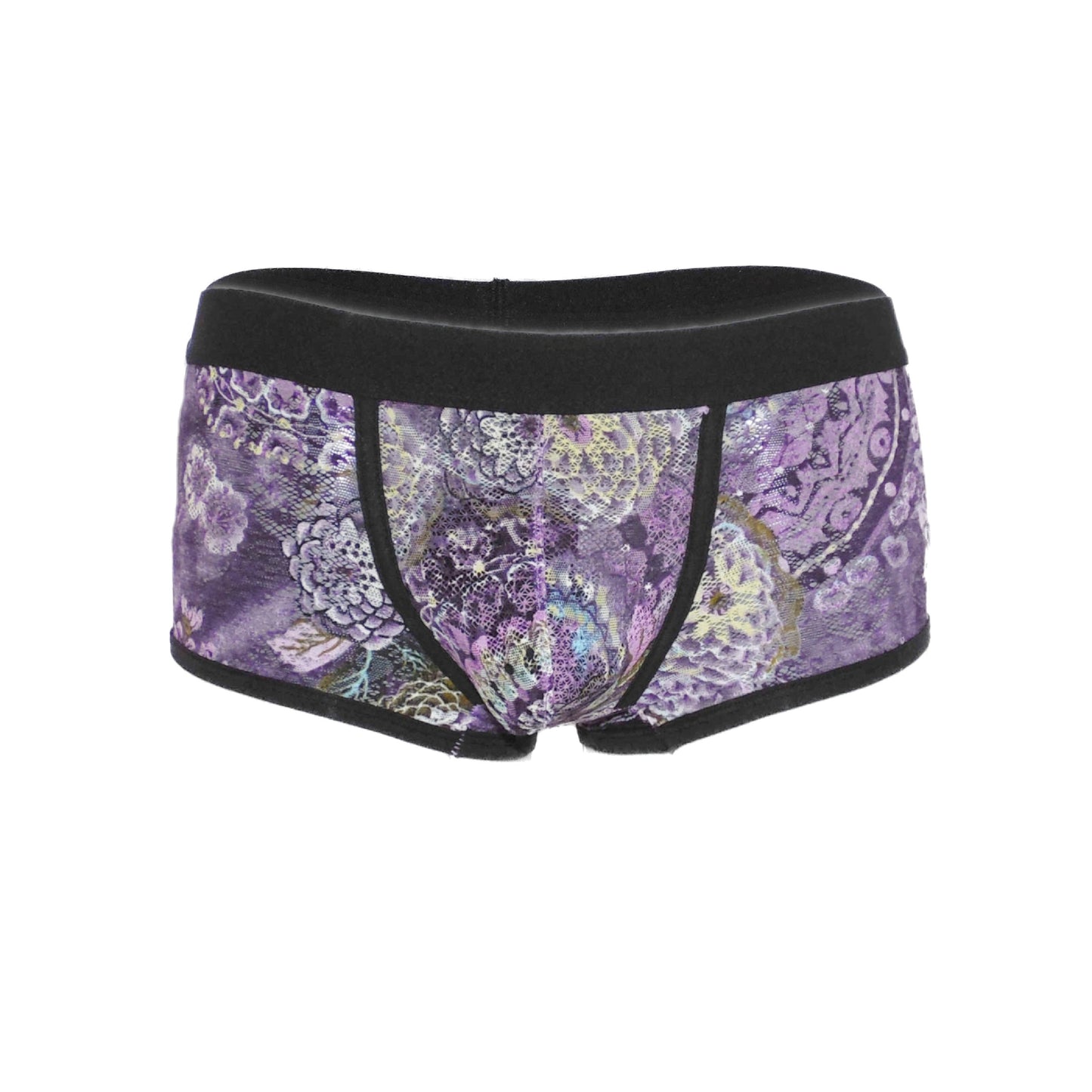Comfortable fancy lace men's boxer shorts
