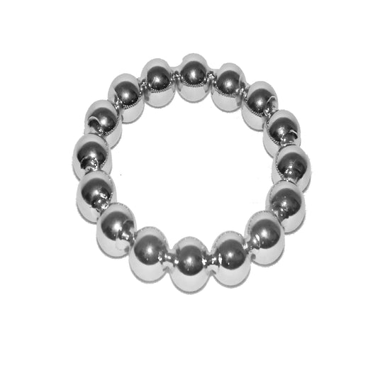 Penisring Cockring Kugeln Metall für Männer (Groß)