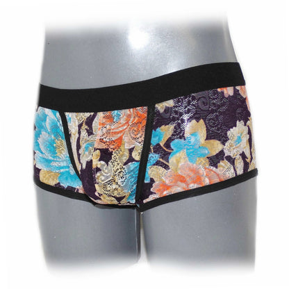 Comfortable fancy lace men's boxer shorts