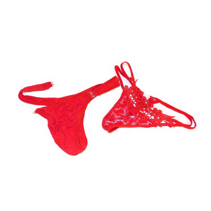 Set Erotic Loves Thongs Strings für Paare