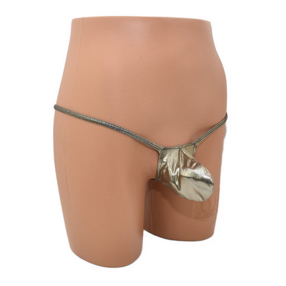 Men's thong bulge pouch thong