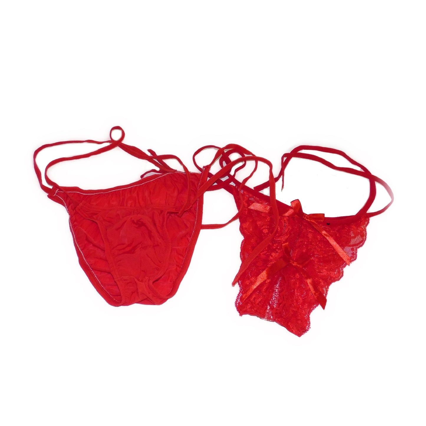 Set Transparent Thongs Strings für Paare zum Binden