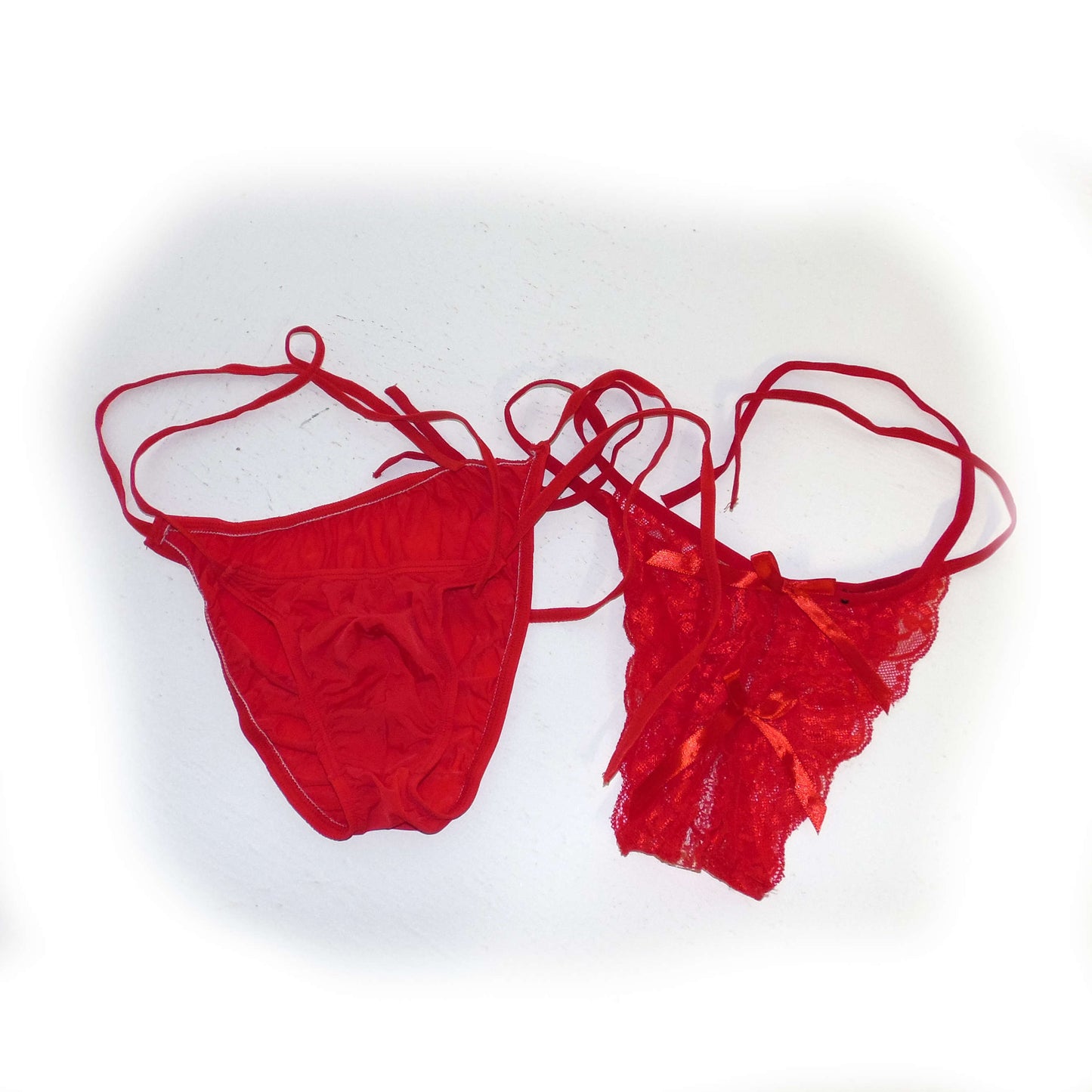 Set Transparent Thongs Strings für Paare zum Binden