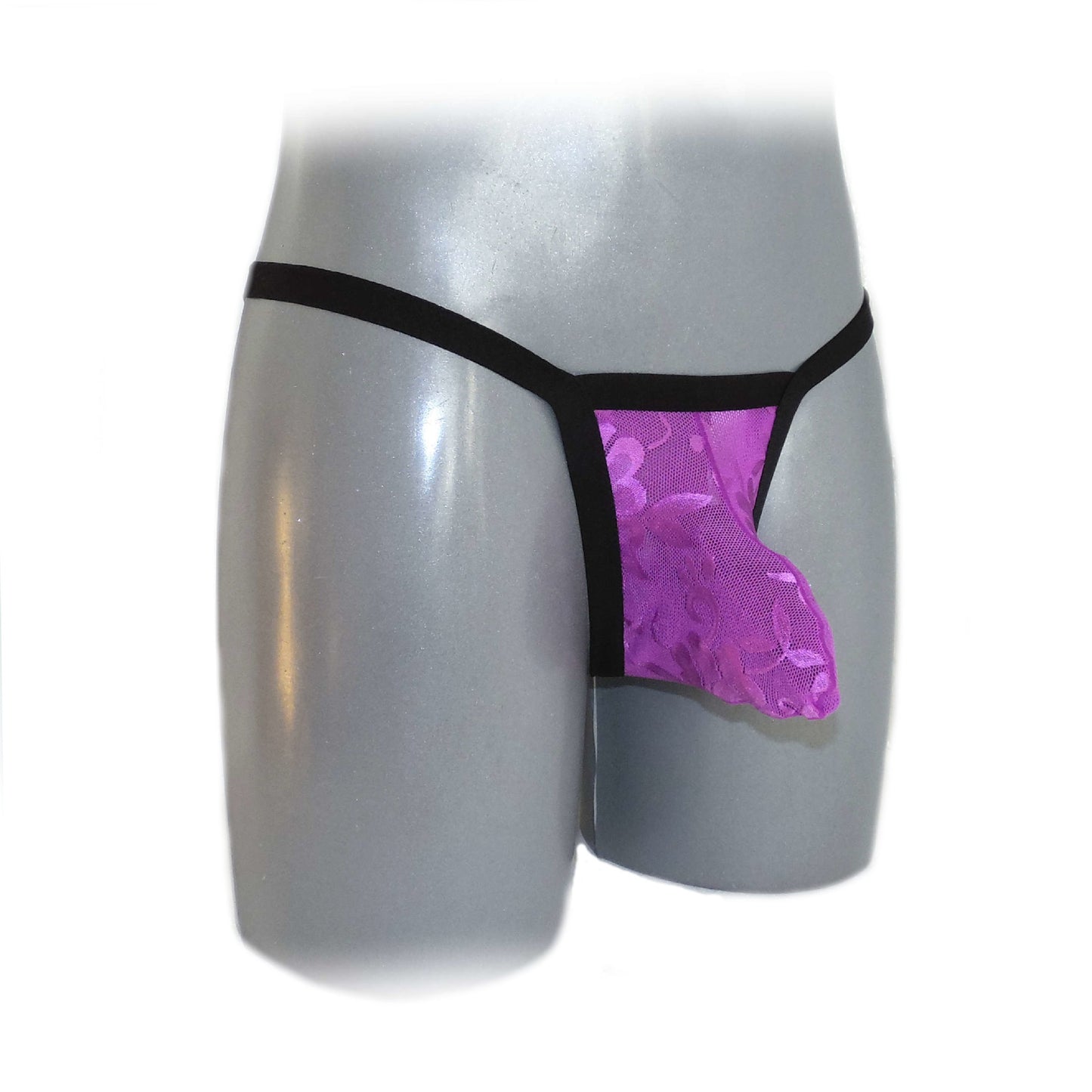 Cool Lace Jacquard String Erotic Penis Pouch