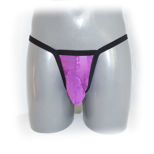 Cool Lace Jacquard String Erotic Penis Pouch