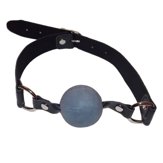 Black Fire Soft Rubber Ball Gag 4 cm