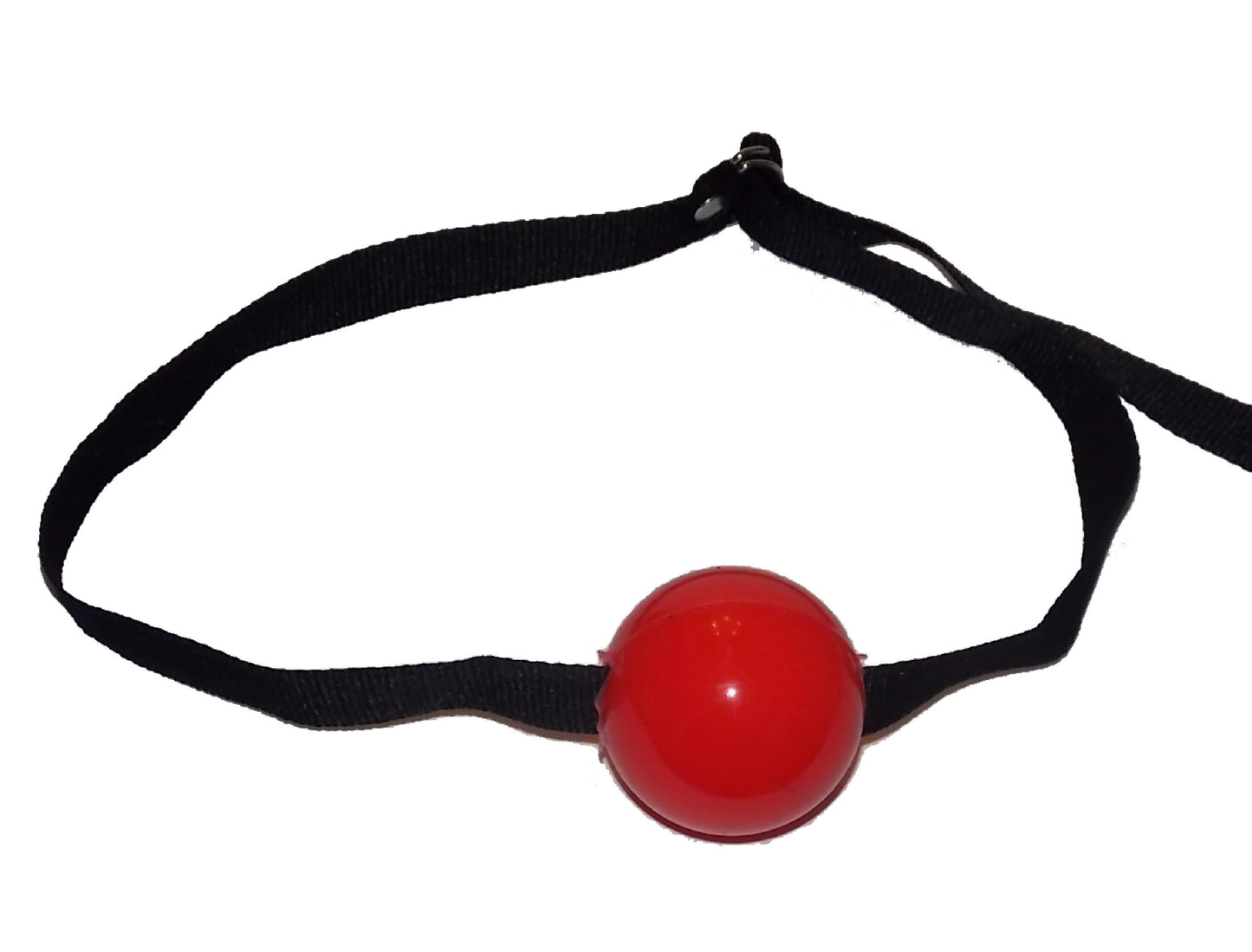 Soft Rubber Ball Gag with Buckle Nylon Belt 4 cm