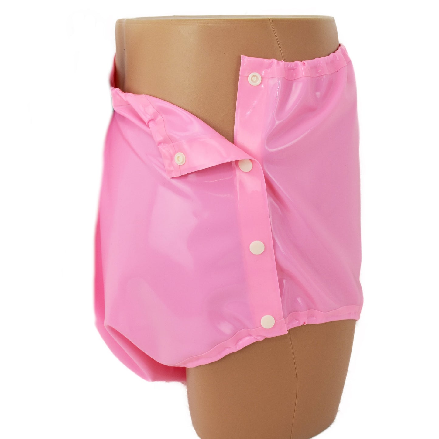 Latex Slip seitlich zum öffnen Druckknöpfe
