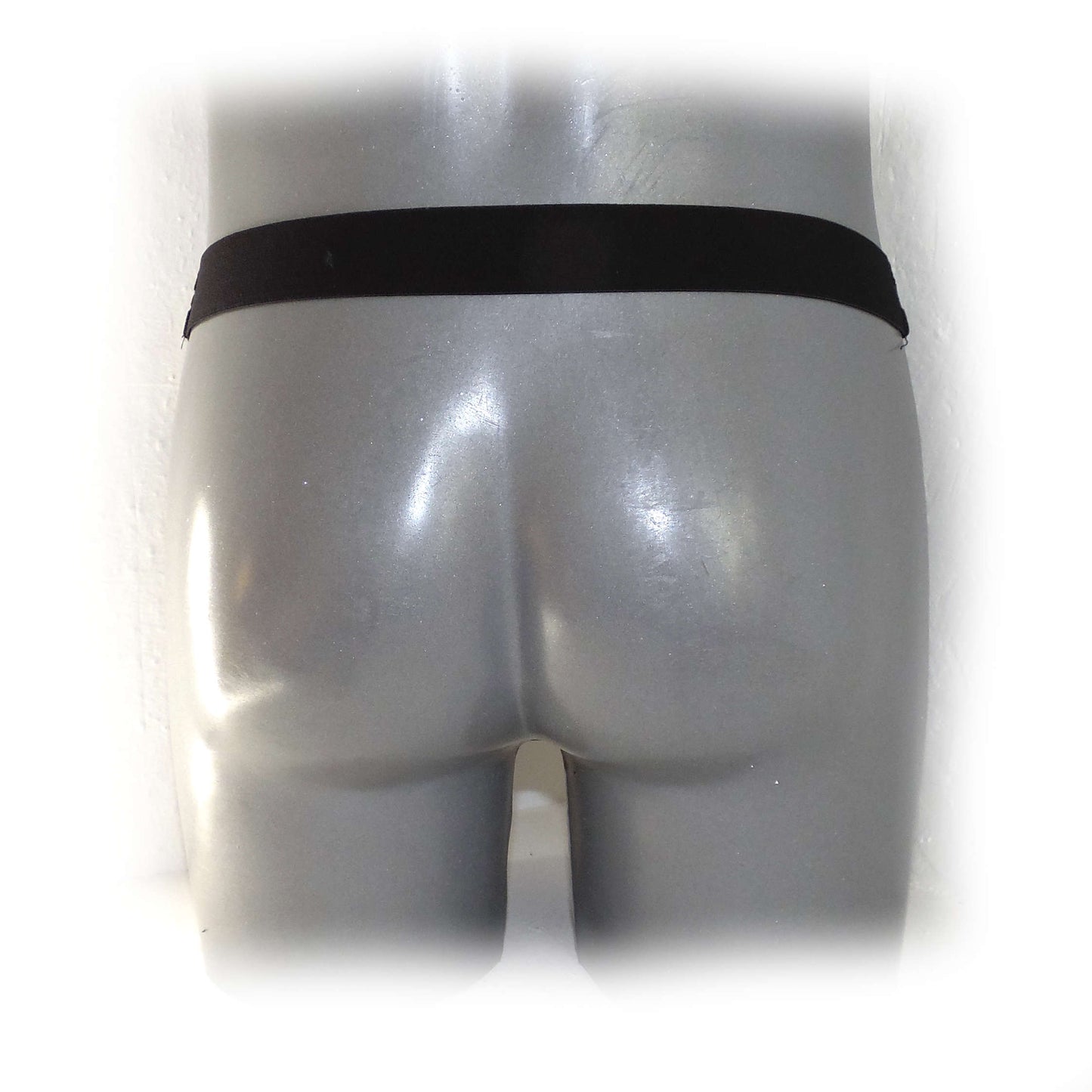 PU leather Thong Hanging Iron Ring without bottom cord