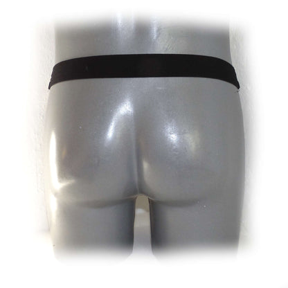 PU leather Thong Hanging Iron Ring without bottom cord