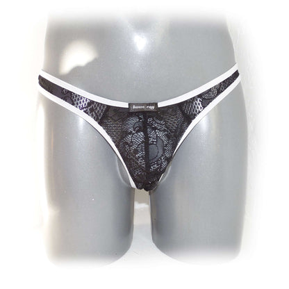 Lace Thong Transparent See Through Breathable String