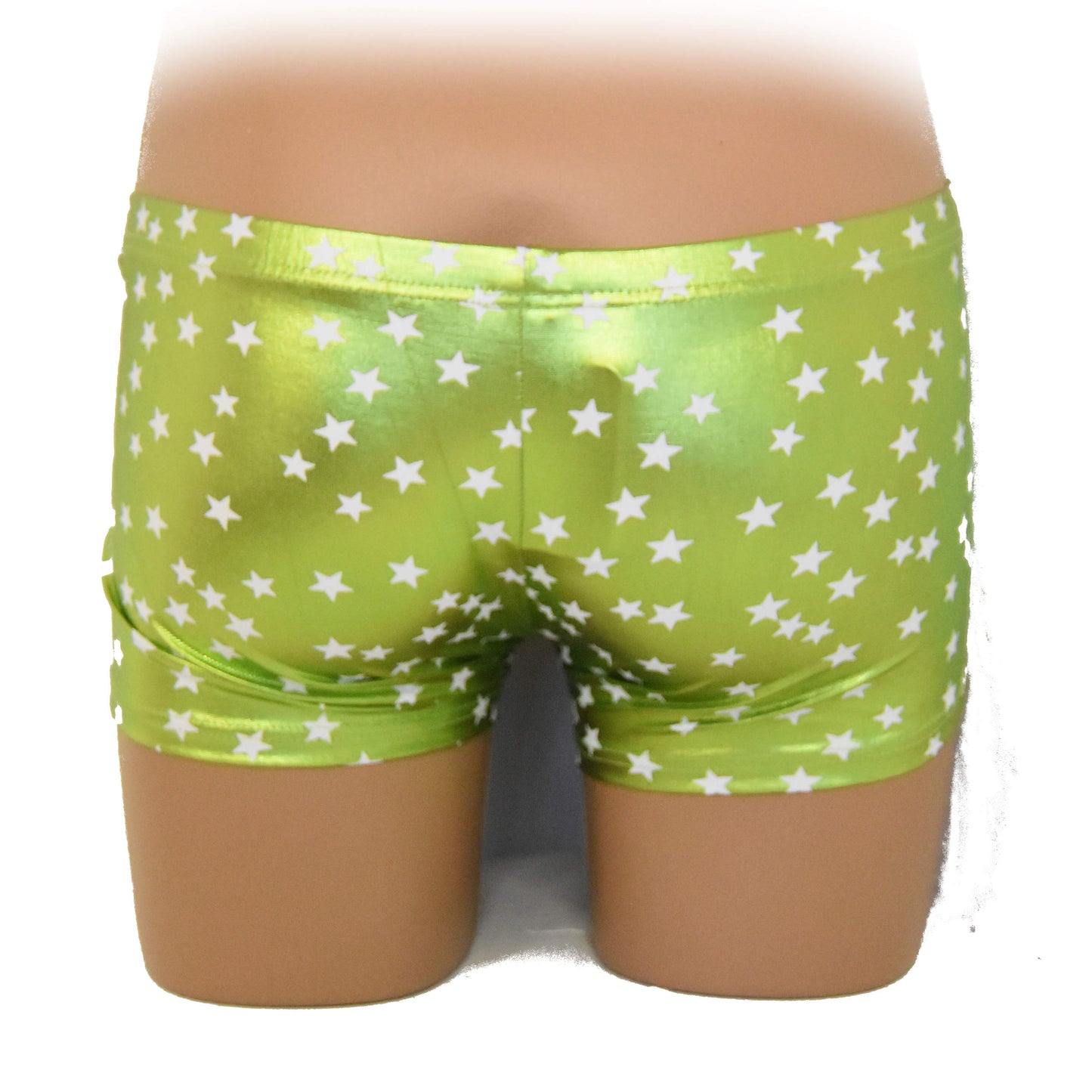 Boxer Shorts mit glänzendem Stoff und Sternchen