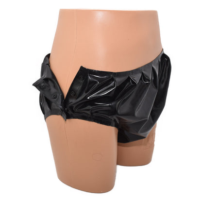 Latex Slip seitlich zum öffnen Druckknöpfe