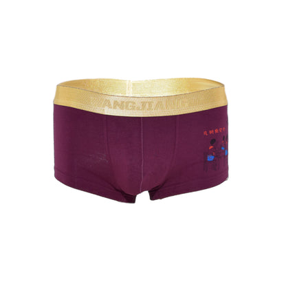 Boxer mit Goldrand Comicdruck
