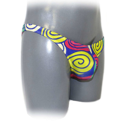 Funny Mens Briefs Thong G String Circle Printed Cool