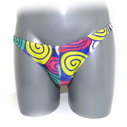Funny Mens Briefs Thong G String Circle Printed Cool