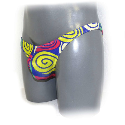 Funny Mens Briefs Thong G String Circle Printed Cool