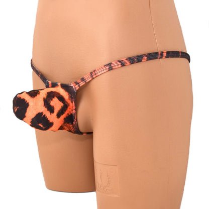 Men's thong bulge pouch thong