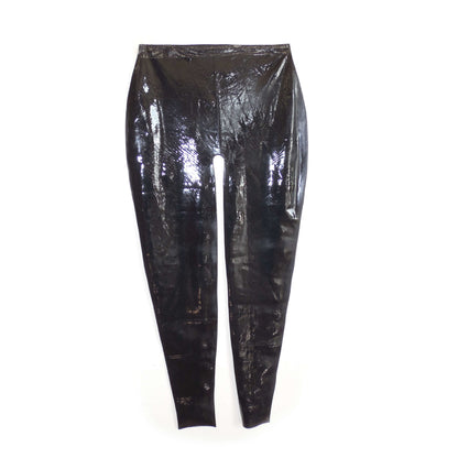 Latex pants trousers seamless no zipper black color
