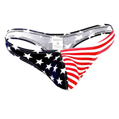 Cotton American Flag Printing Thongs