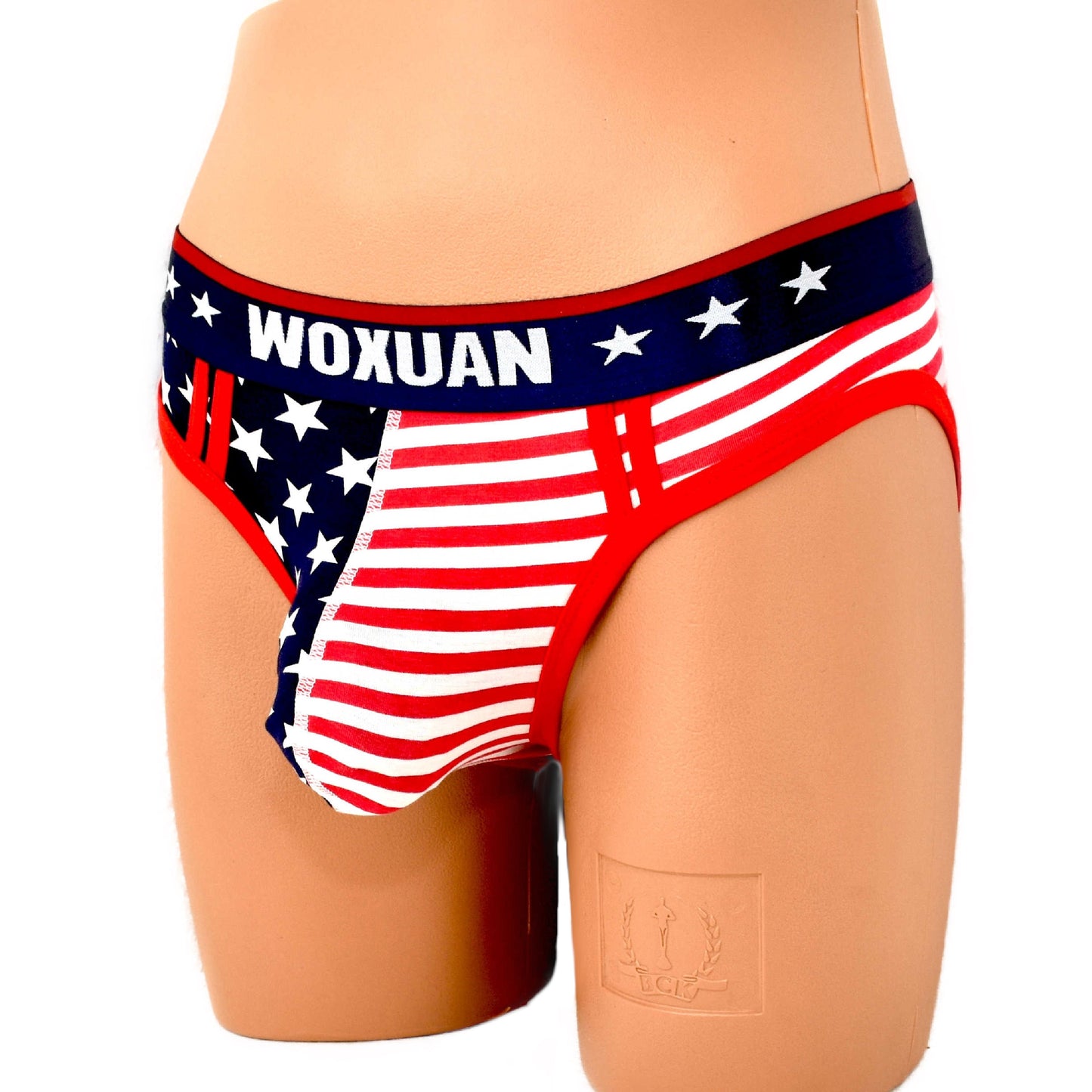 Cotton American Flag Printing Briefs Slips