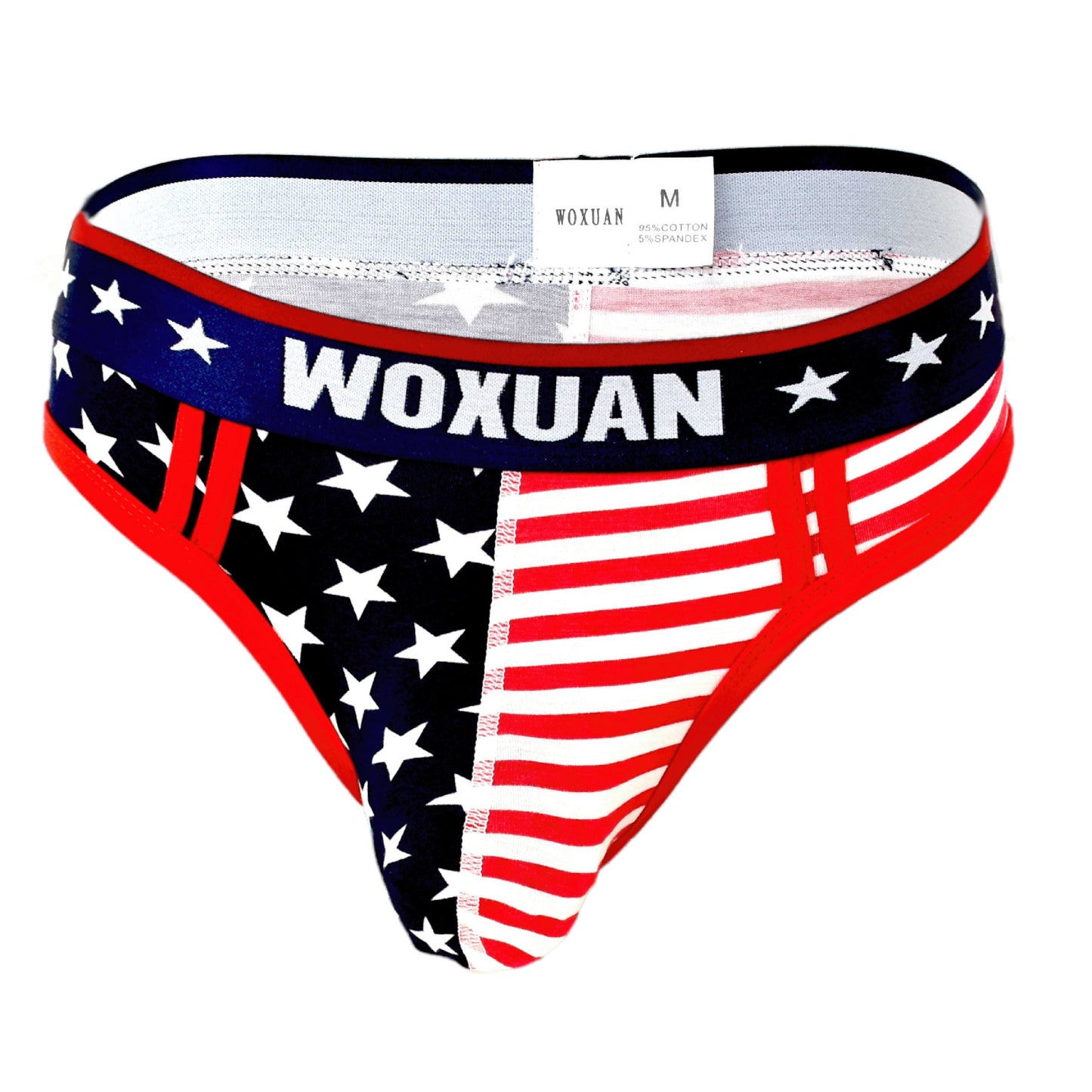 Cotton American Flag Printing Briefs Slips