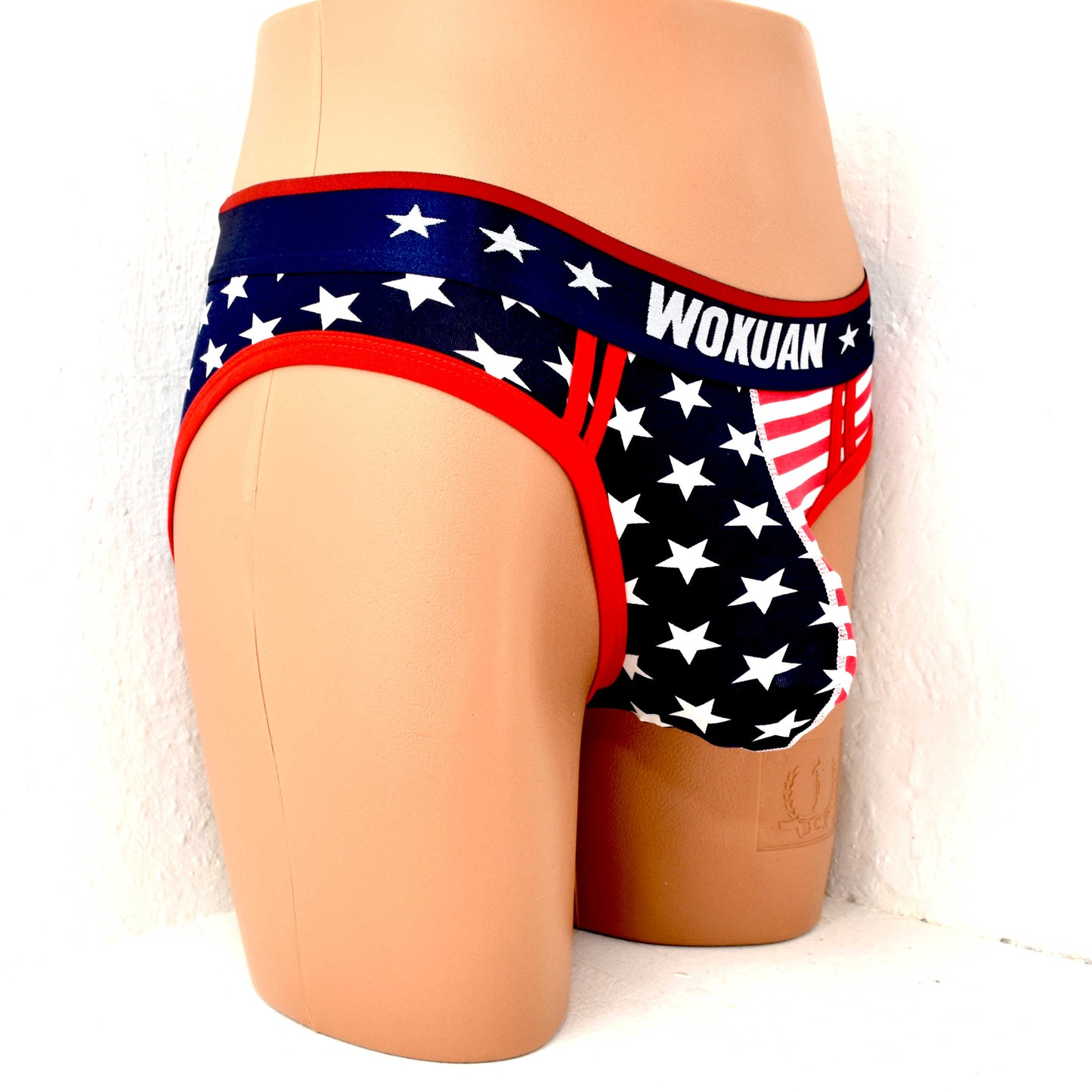 Cotton American Flag Printing Briefs Slips
