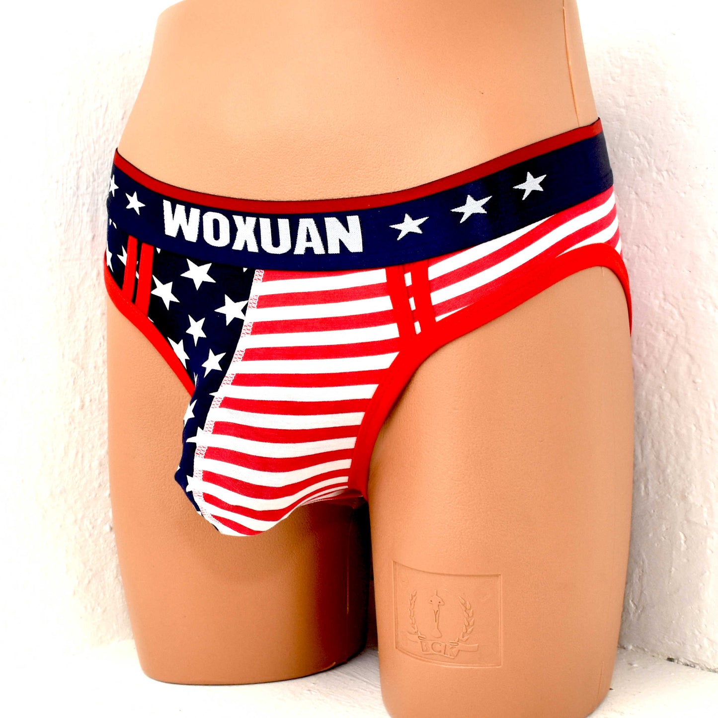 Cotton American Flag Printing Briefs Slips
