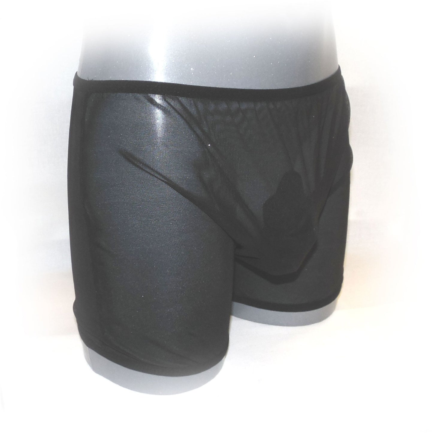 Boxer Transparent mit dem besonderen Popo -Schwarz Rot