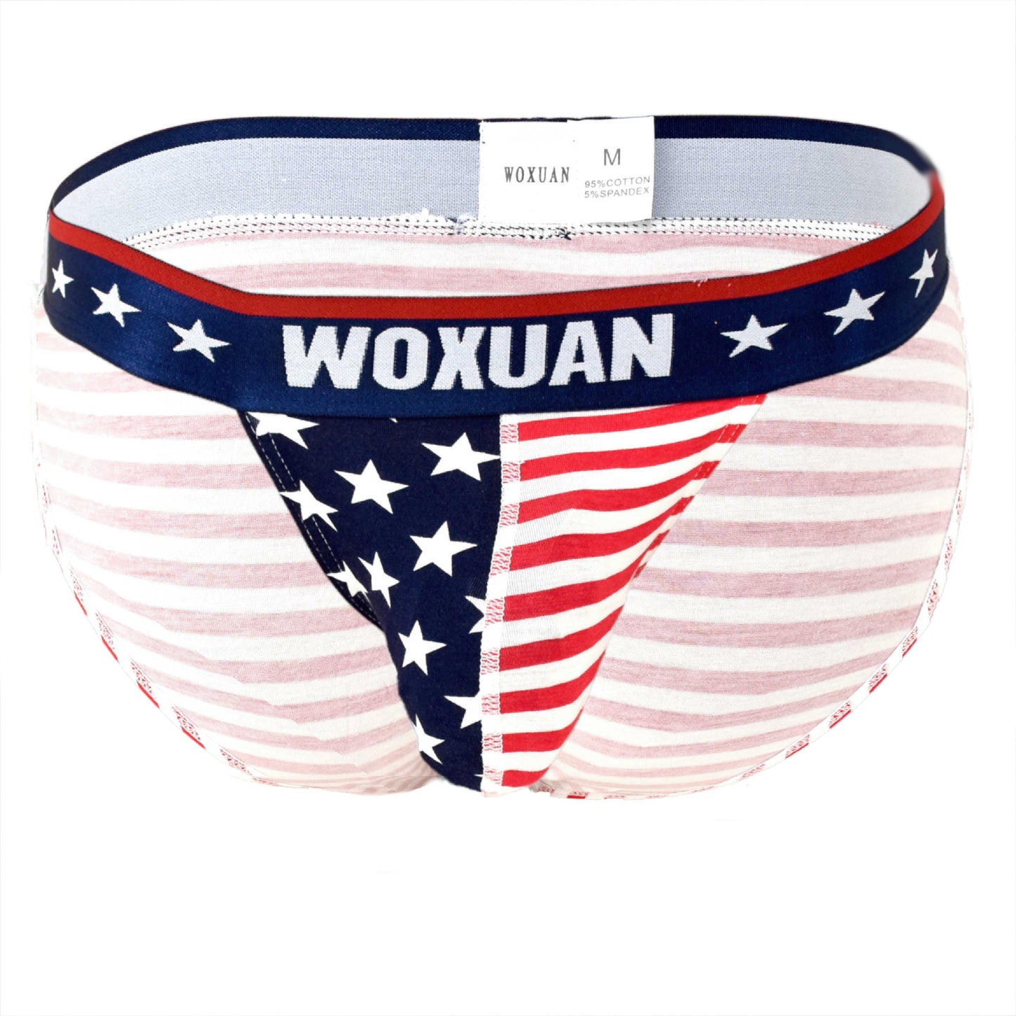 Cotton American Flag Printing Briefs Slips