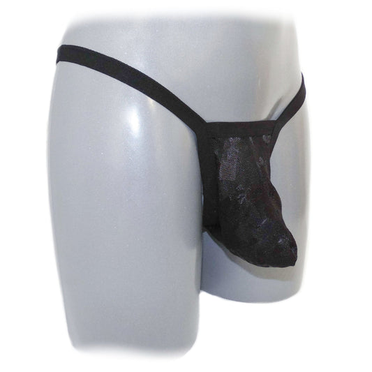 Thongs Men G Strings Underwear Lace Transparent
