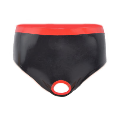 Latex Slip mit Frontöffnung