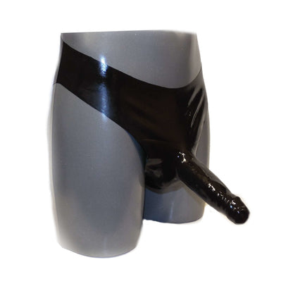 Latex String/Slip Penisschaft und Hodensack heiß