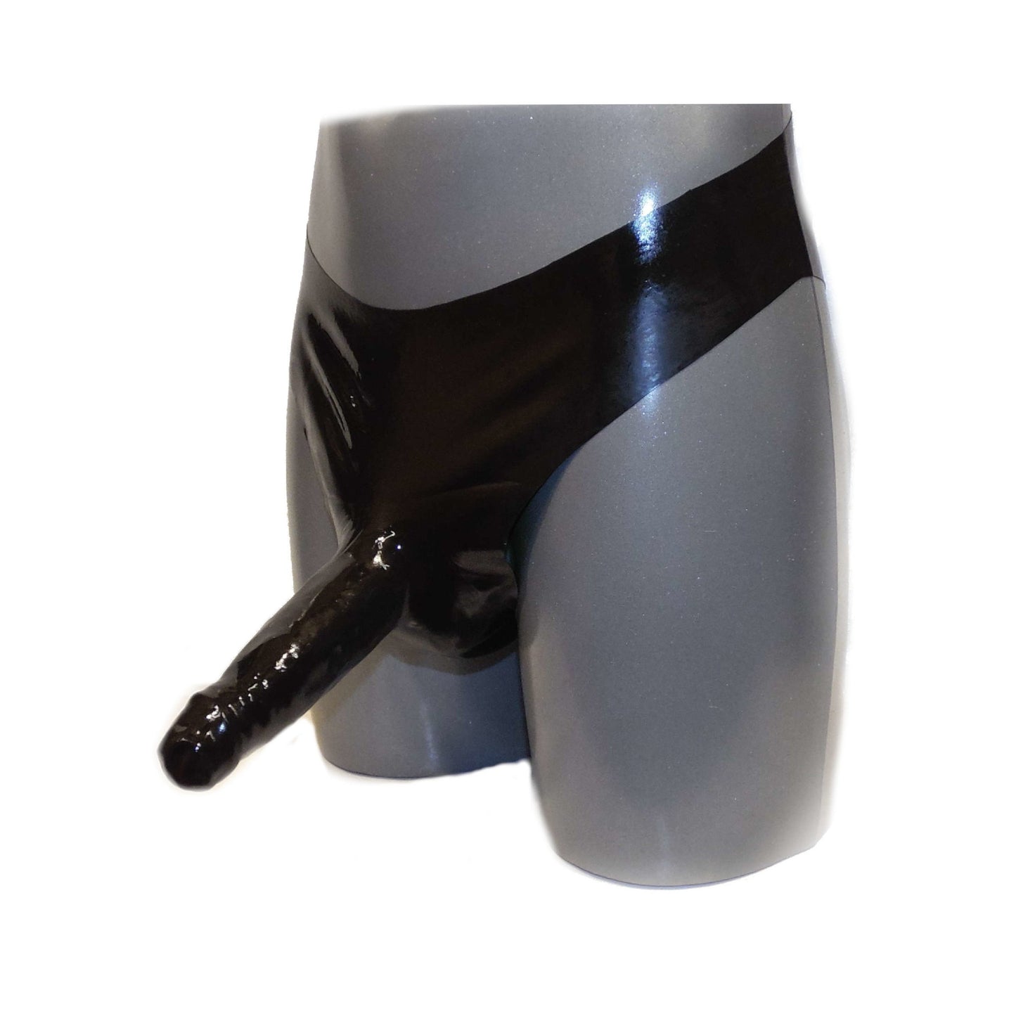 Latex String/Slip Penisschaft und Hodensack heiß