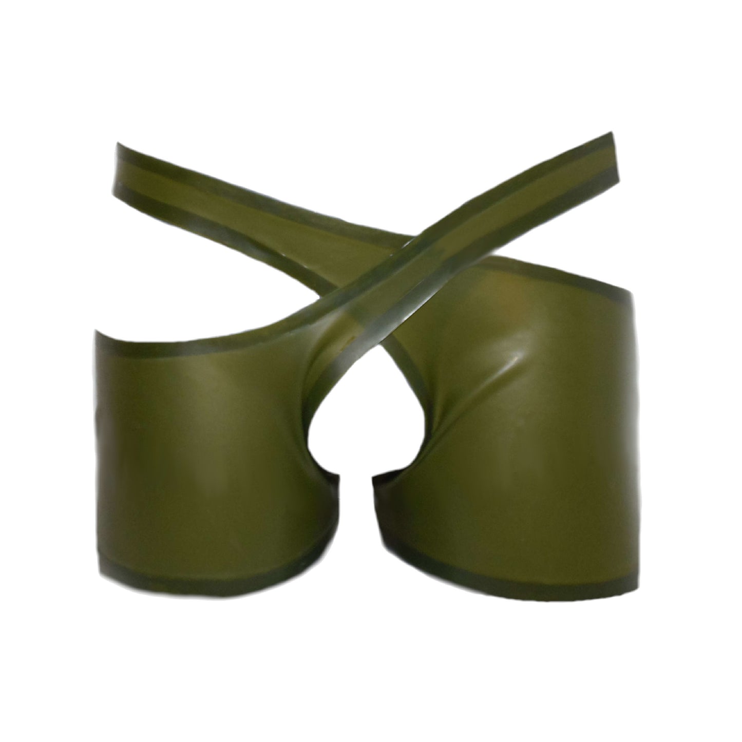 Latex Shorts open cortch in transparent Look Pair